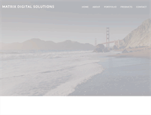 Tablet Screenshot of matrixdigital.com